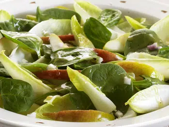greens endive and pear salad