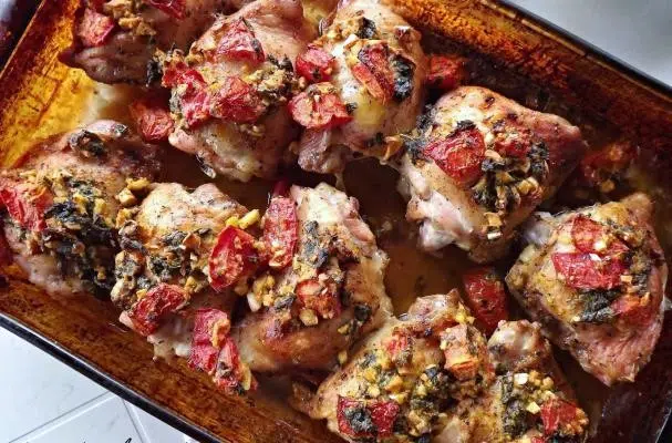 Italian Baked Chicken With Cherry Tomatoes