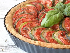Cancer Fighting Recipe tomato zucchini pie
