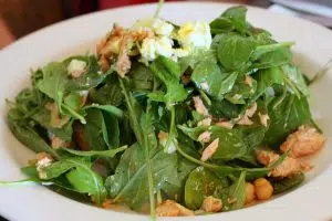 Mediterranean Salad With White Beans and Spinach - Flickr.com - Larry - 3-18-2018